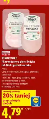 Lidl Filet wędzony z piersi indyka PIKOK PURE oferta