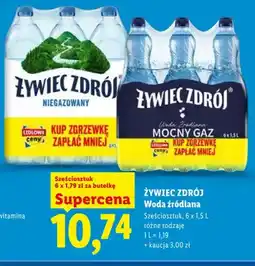 Lidl Woda źródlana Żywiec Zdrój 6-pak oferta