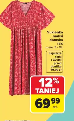 Carrefour Sukienka damska TEX oferta