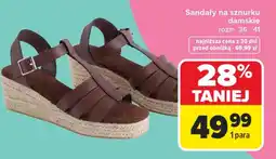 Carrefour Sandały damskie oferta