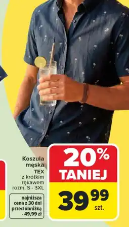 Carrefour Koszula męska TEX oferta