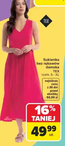 Carrefour Sukienka damska TEX oferta