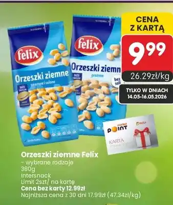 Market Point Orzeszki ziemne prażone bez soli Felix oferta