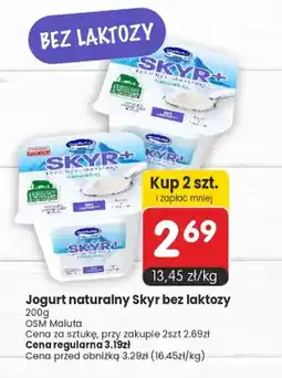 Market Point Jogurt naturalny Skyr bez laktozy OSM Maluta oferta