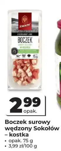 Odido Boczek surowy wędzony Sokołów - kostka oferta