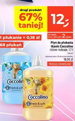 Dealz Płyn do płukania tkanin Coccolino oferta