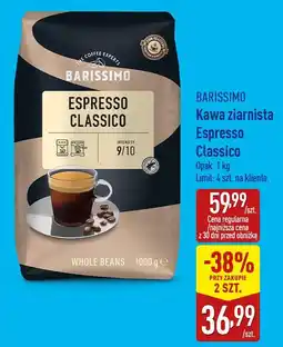 ALDI BARISSIMO Kawa ziarnista Espresso Classico oferta