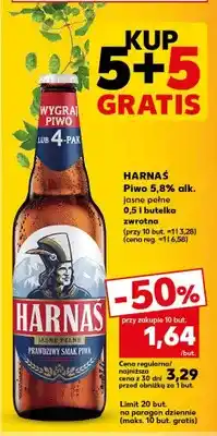 Kaufland Piwo Harnaś jasne pełne oferta