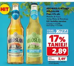 Kaufland Piwo bezalkoholowe Miłosław 0% alk. Yerba Mate & Marakuja oferta