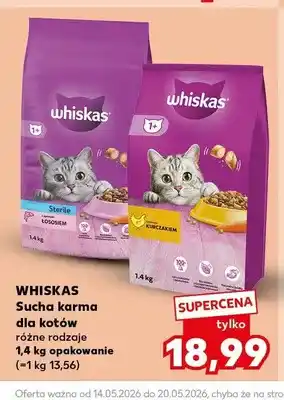 Kaufland Sucha karma dla kotów Whiskas z kurczakiem oferta