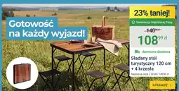 ERLI Składany stół turystyczny 120cm + 4 krzesła oferta