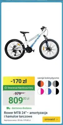 ERLI Rower MTB 24” - amortyzacja i hamulce tarczowe oferta