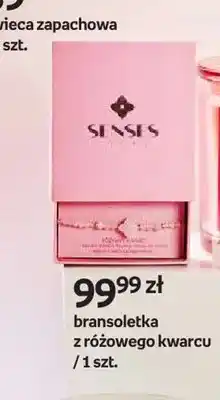Empik Bransoletka z różowego kwarcu Senses Story oferta