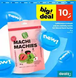 Dealz Liofilizowane truskawki pokryte czekoladą matcha Soti Natural Machi Machies oferta