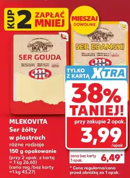 Kaufland Mlekovita Ser żółty w plastrach oferta