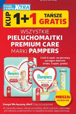 Kaufland Pampers Pieluchomajtki Premium Care oferta