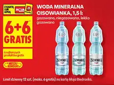 Biedronka Woda mineralna Cisowianka oferta