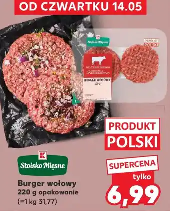 Kaufland Stoisko Mięsne Burger wołowy oferta