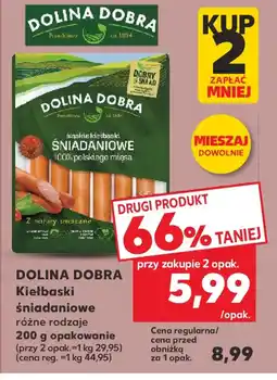 Kaufland Dolina Dobra Kiełbaski śniadaniowe oferta