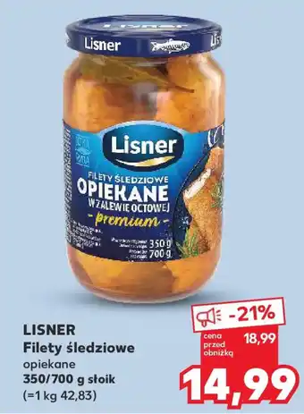 Kaufland Lisner Filety śledziowe opiekane oferta