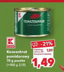 Kaufland K Classic Koncentrat pomidorowy oferta