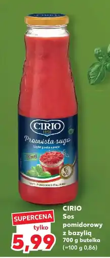 Kaufland Cirio Sos pomidorowy z bazylią oferta