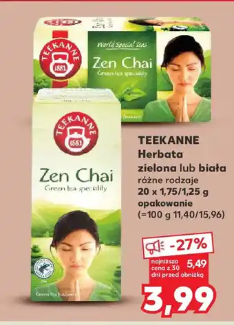 Kaufland Teekanne Herbata zielona lub biała oferta