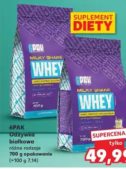Kaufland 6PAK Milky Shake Whey Odżywka białkowa oferta