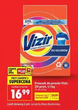 Biedronka Proszek do prania Vizir 20 prań 1,1 kg oferta