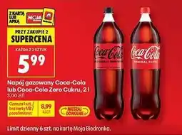 Biedronka Napój gazowany Coca-Cola lub Coca-Cola Zero Cukru, 2 l oferta