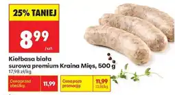 Biedronka Kielbasa biała surowa premium Kraina Mięs 500 g oferta