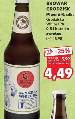 Kaufland Browar Grodzisk Piwo Grodziska White ipa oferta