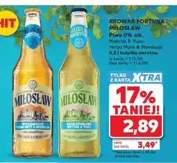 Kaufland Browar Fortuna Miłośław Piwo 0% alk. oferta