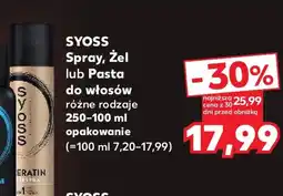 Kaufland Syoss Spray, Żel lub Pasta do włosów oferta