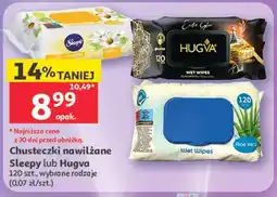 Auchan Chusteczki nawilżane Sleepy lub Hugva oferta