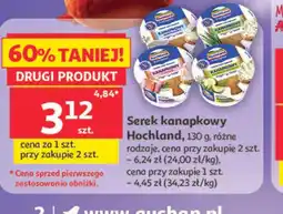 Auchan Serek kanapkowy Hochland, 130 g, różne rodzaje oferta