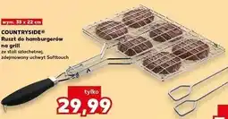 Kaufland Ruszt do hamburgerów na grill ze stali szlachetnej, zdejmowany uchwyt Softtouch oferta