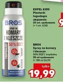 Kaufland BROS Spray na komary i kleszcze 50% DEET, tropikalny 90 ml opakowanie oferta