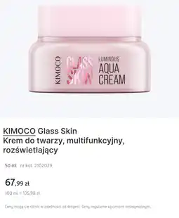 Rossmann KIMOCO Glass Skin Krem do twarzy, multifunkcyjny, rozświetlający oferta