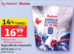 Auchan Auchan Kapsułki do zmywarki all in one oferta