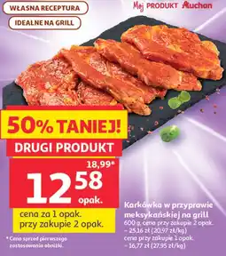 Auchan Karkówka w przyprawie meksykańskiej na grill oferta