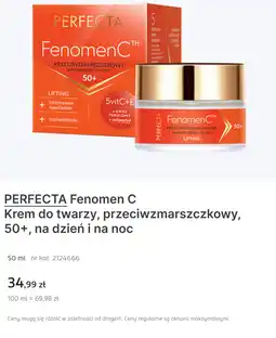 Rossmann PERFECTA Fenomen C Krem do twarzy, przeciwzmarszczkowy, 50+, na dzień i na noc oferta