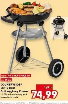 Kaufland COUNTRYSIDE LET'S BBQ Grill węglowy Kansas oferta