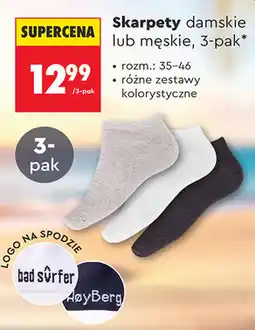 Biedronka Skarpety damskie lub męskie, 3-pak oferta