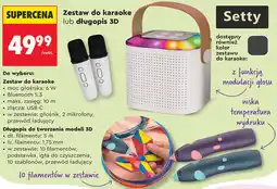 Biedronka Zestaw do karaoke lub długopis 3D Setty oferta