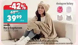 Biedronka Koc z kapturem 130 x 170 cm oferta