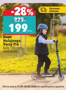 Biedronka Hulajnoga Vacay Pro koła 145 mm, niebieska oferta