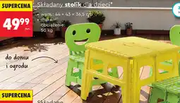 Biedronka Składany stolik dla dzieci oferta