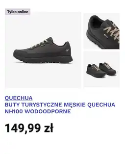 Decathlon QUECHUA BUTY TURYSTYCZNE MĘSKIE QUECHUA NH100 WODOODPORNE oferta