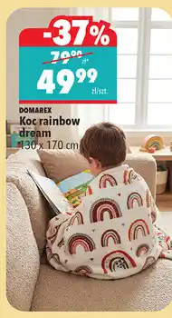 Biedronka DOMAREX Koc rainbow dream oferta